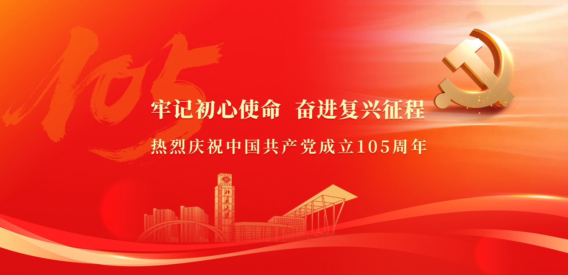 热烈庆祝中国共产党成立105周年